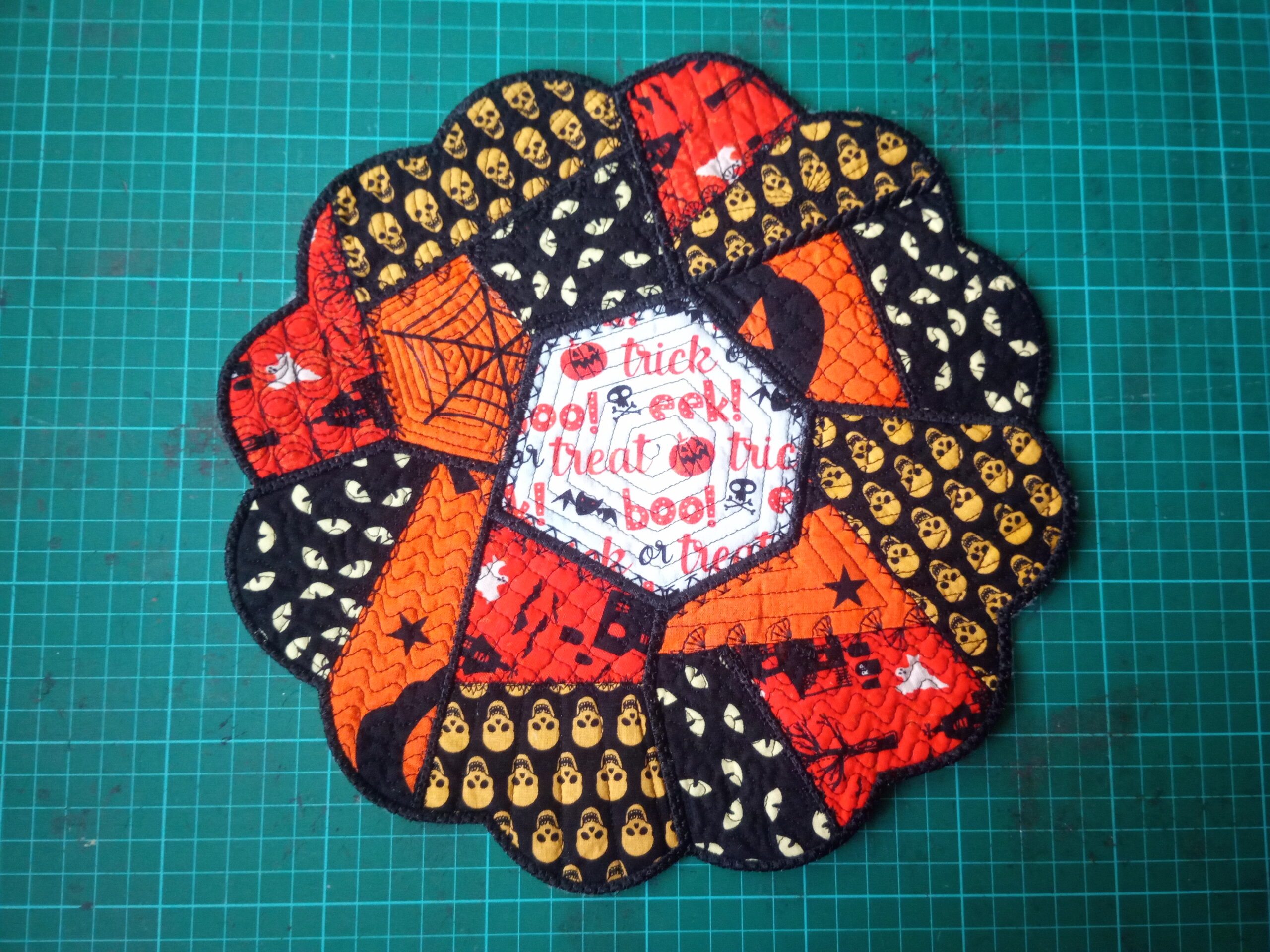 Halloween scrap busting placemat