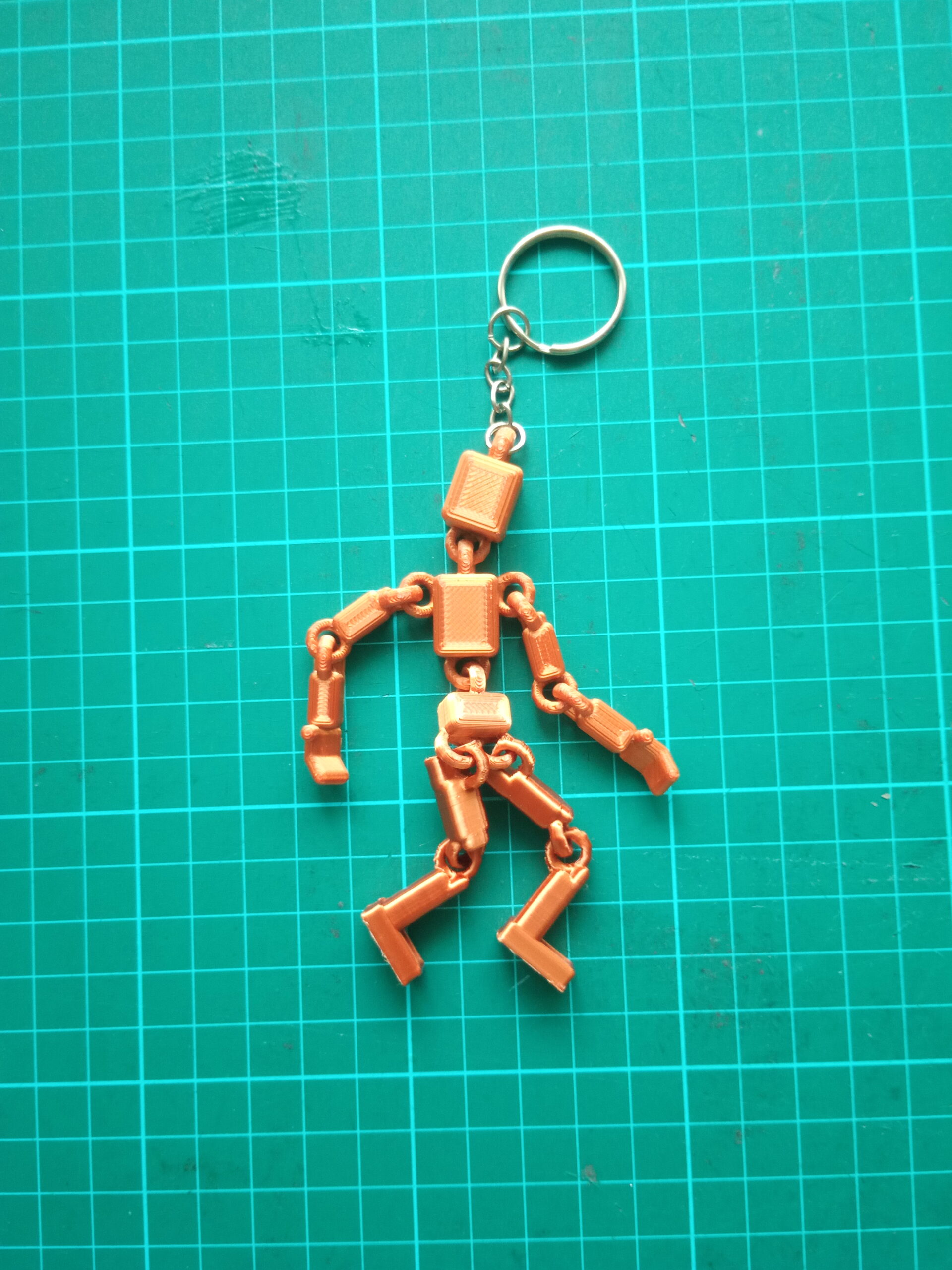 Print in place ragdoll keychain