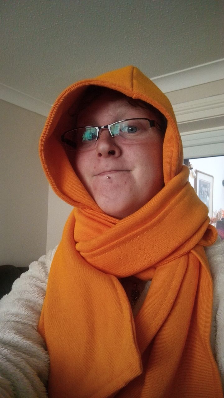 Hood-scarf